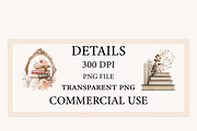 Watercolor White Books and Frames, a Seasonal Illustration by Designworld (Thumbnail 3 of 8)
