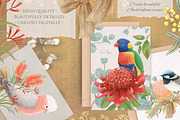 Australian Birds & Flowers, an Animal Illustration by Jen Digital Art (Thumbnail 5 of 7)