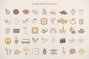 Retro logo elements & templates, a Branding & Logo Template by Michèle Kae (Thumbnail 8 of 10)