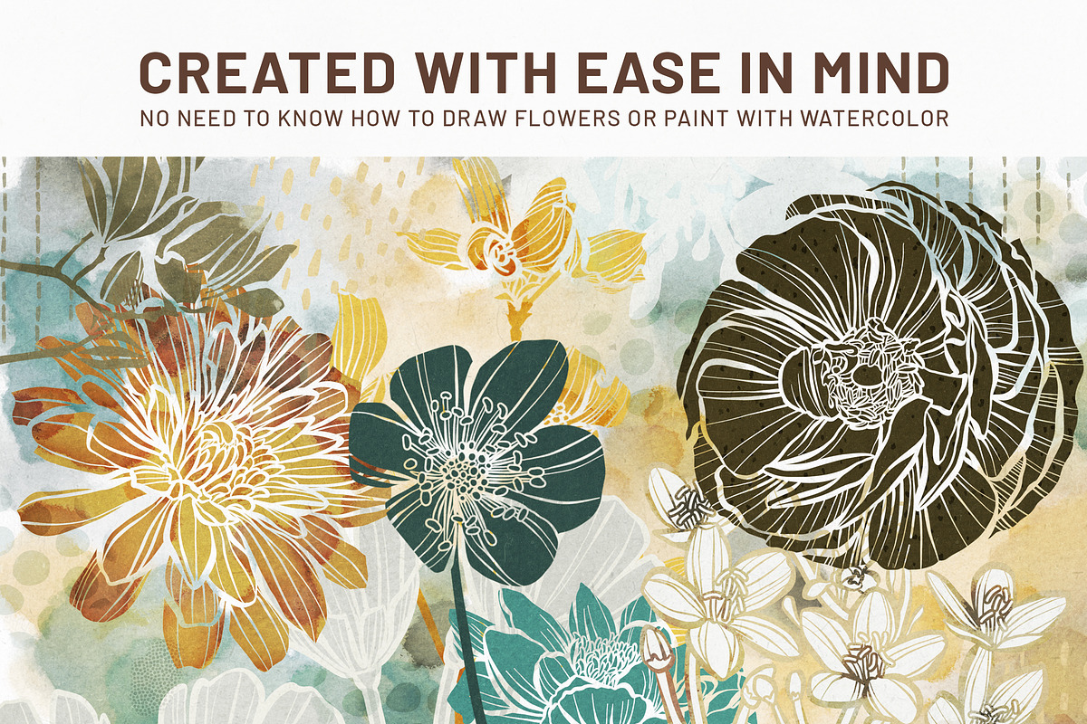 Floral Procreate Stamp Brushes 11, a Brushes & More by DeloresArt (Photo 2 of 16)