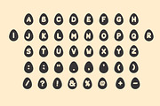 Egg Bunny Easter Font, a Symbol Font by Fourteen Letter (Thumbnail 4 of 8)