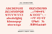 Mighty Party, a Serif Font by Nathatype (Thumbnail 8 of 10)