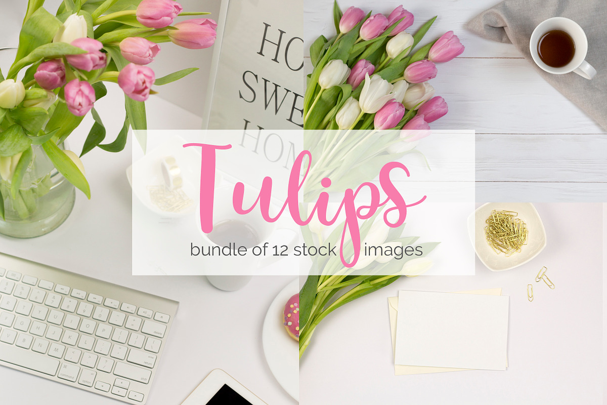 Tulips: Feminine Styled Stock Bundle, a Print Template by Kreanille Design (Photo 2 of 2)