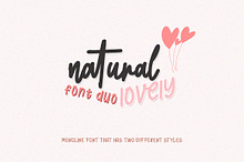 Natural Lovely - font duo