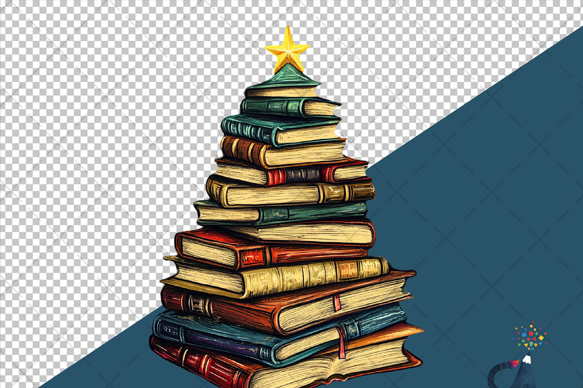 Books Christmas Tree Teacher PNG, an Illustration by Creative Art (Photo 2 of 6)