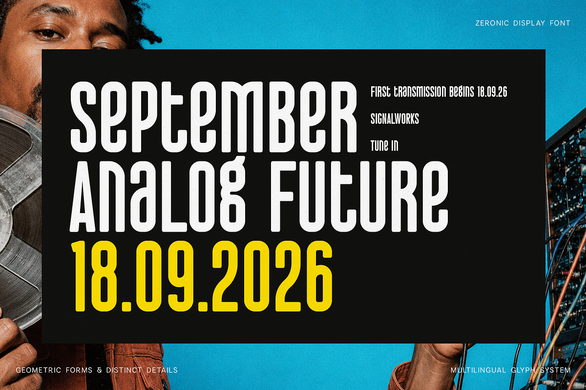 Zeronic Futuristic Display Font, a Sans Serif Font by Only Fonts (Photo 4 of 12)
