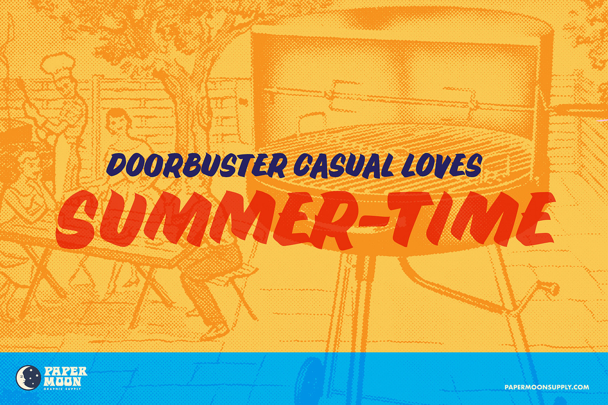 Doorbuster Casual Sign Painter Font, a Script Font by Paper Moon Graphic Supply (Photo 9 of 11)