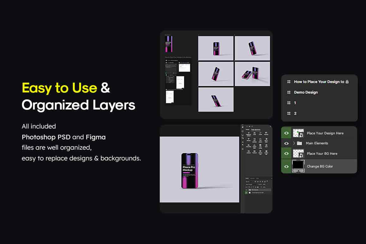 Minimal iPhone Mockup PSD and Figma, an iPhone Mockup by Modern Studio (Photo 3 of 8)
