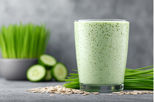 A healthy vegan smoothie made with, a Food & Drink Photo by ZinetroN