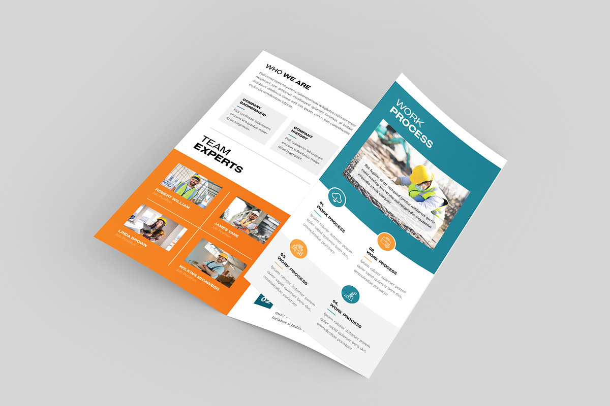 Construction TriFold Brochure | COM, a Brochure Template by Spark_Creative (Photo 3 of 5)
