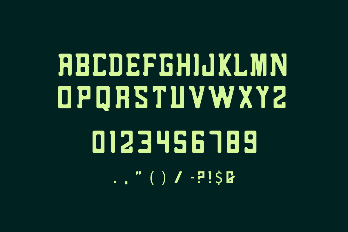 Devgon vintage sports display font, a Font by IHDSTD (Photo 3 of 6)