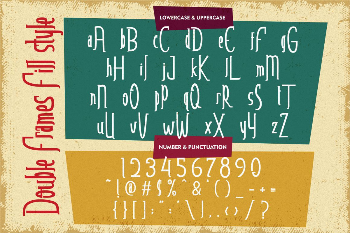 Double Frames - Display Font, a Font by PutraCetol Studio (Photo 9 of 11)