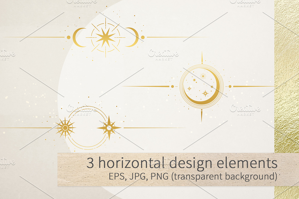 Space. Set of design elements, a Decorative Illustration by Nadia Murash (Photo 4 of 5)