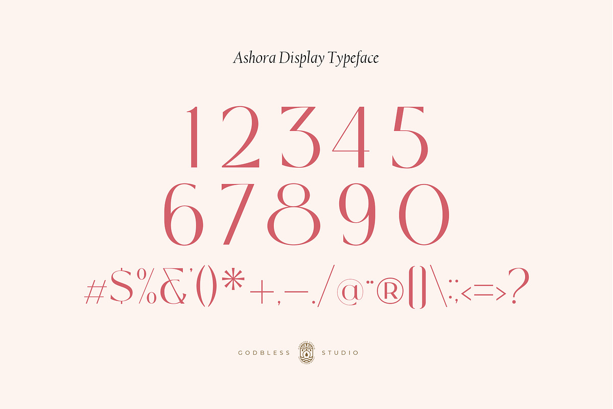 Ashora - Display Typeface, a Sans Serif Font by Godbless Studio (Photo 7 of 16)