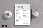 Resume Template, a Resume Template by Seeing-art (Thumbnail 1 of 4)