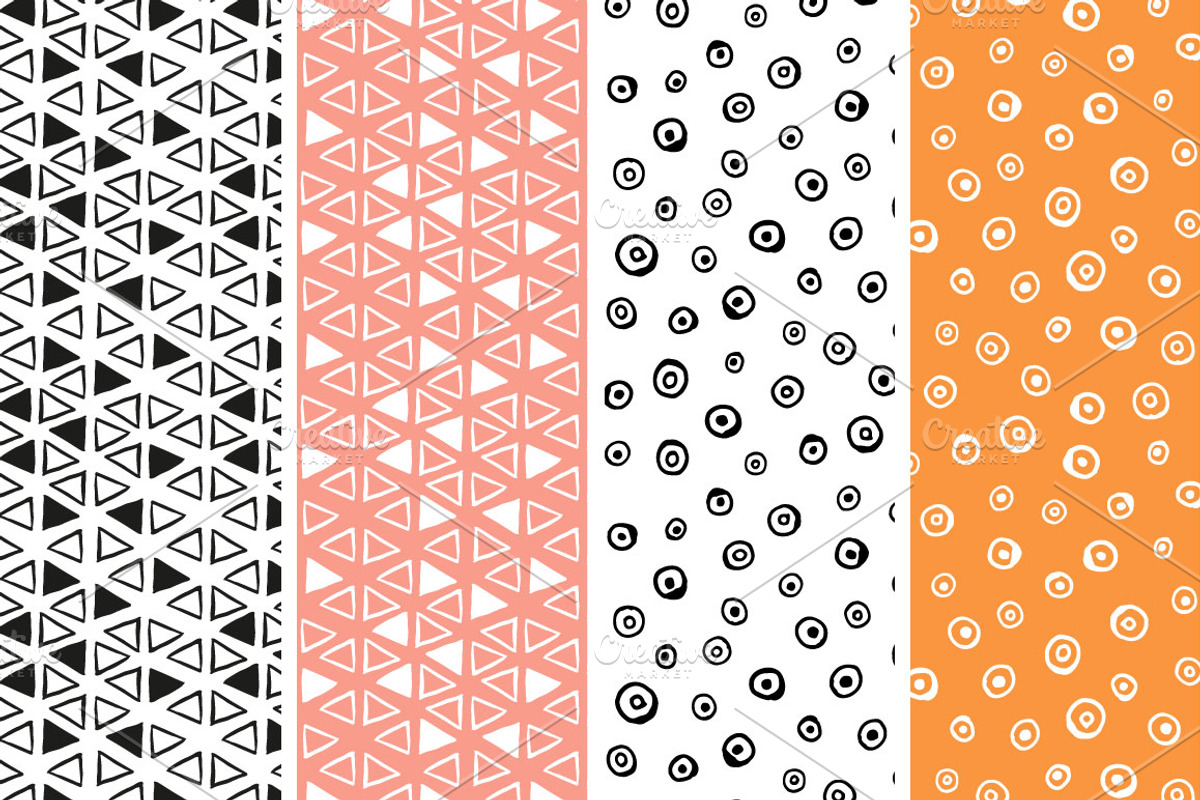 Ink geo patterns, a Pattern Graphic by Wild Rose (Photo 5 of 6)