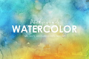 50% OFF Watercolor Backgrounds