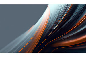 Swirling Abstract Patterns in Gray, an Illustration by BazziBa♥