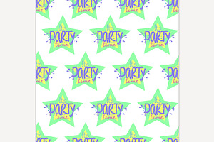 Y2K Seamless Pattern With Creative