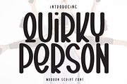 Quirky Person | Script Font, a Script Font by Scratchones (Thumbnail 1 of 8)