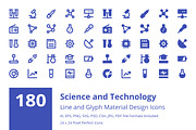180 Science and Technology Icons, a Solid Icon by Creative Stall (Thumbnail 1 of 5)