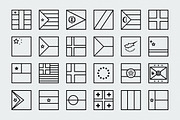 Outline square world flags, a Graphic by Xinh Studio (Thumbnail 2 of 5)