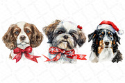 Christmas Dogs Clipart, an Illustration by DreamPrint404 (Thumbnail 3 of 7)