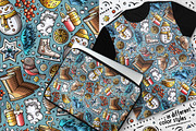 6 Winter Cartoon Seamless Patterns, a Pattern Graphic by BALABOLKA (Thumbnail 7 of 7)