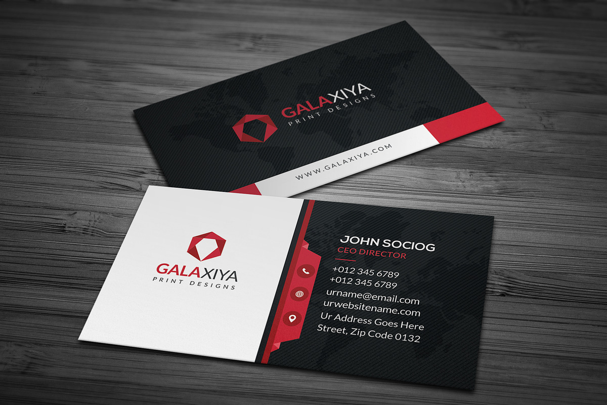 Modern Creative Business Cards, a Business Card Template by Galaxiya (Photo 5 of 11)