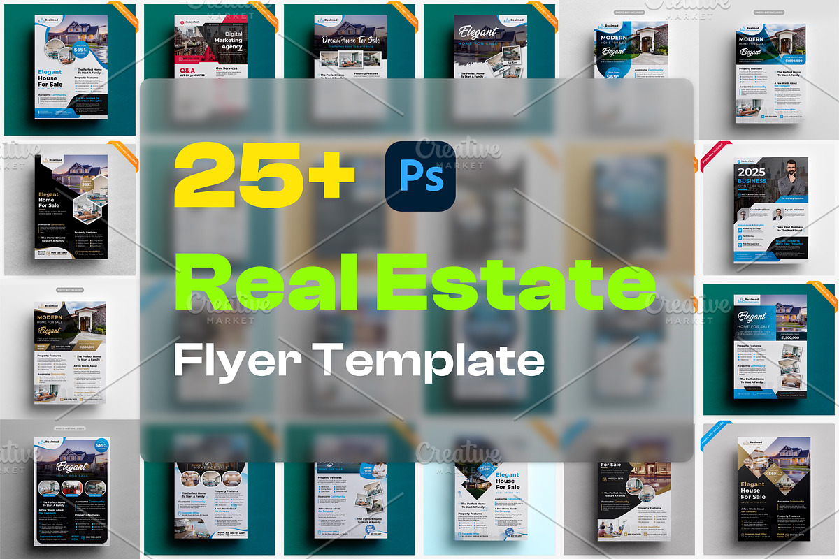 Mega Real Estate Flyer Bundle, a Branding & Logo Template by DesignsLab (Photo 1 of 5)