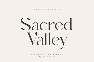 Sacred Valley - Ligature Serif Font