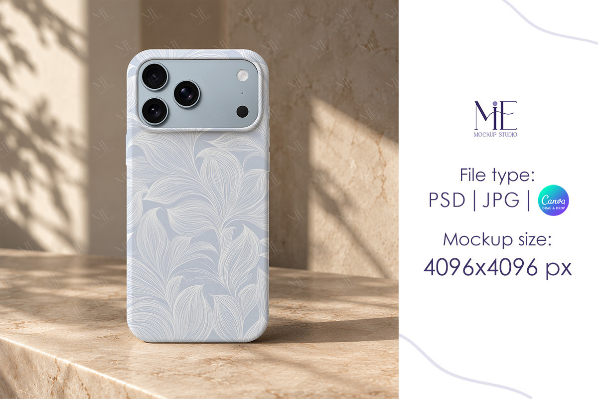 iPhone 18 Case Mockup, an iPhone Mockup by Mie Mockup Studio (Photo 3 of 8)