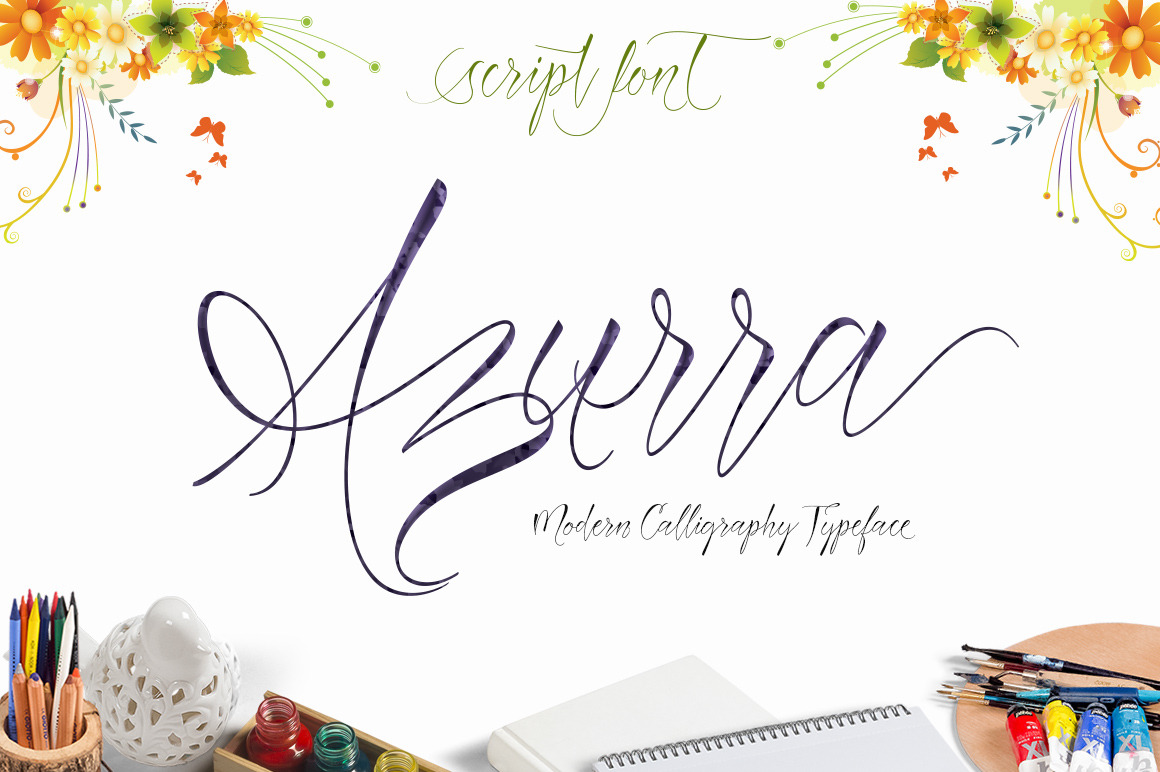 Azurra, a Script Font by joelmaker