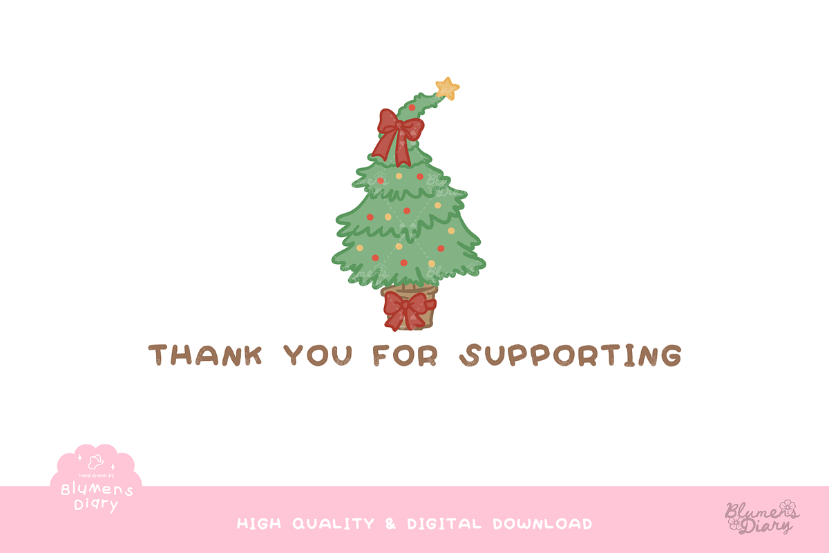 Merry Ghostmas Christmas Clipart, a Seasonal Illustration by Blumensdiary (Photo 6 of 6)
