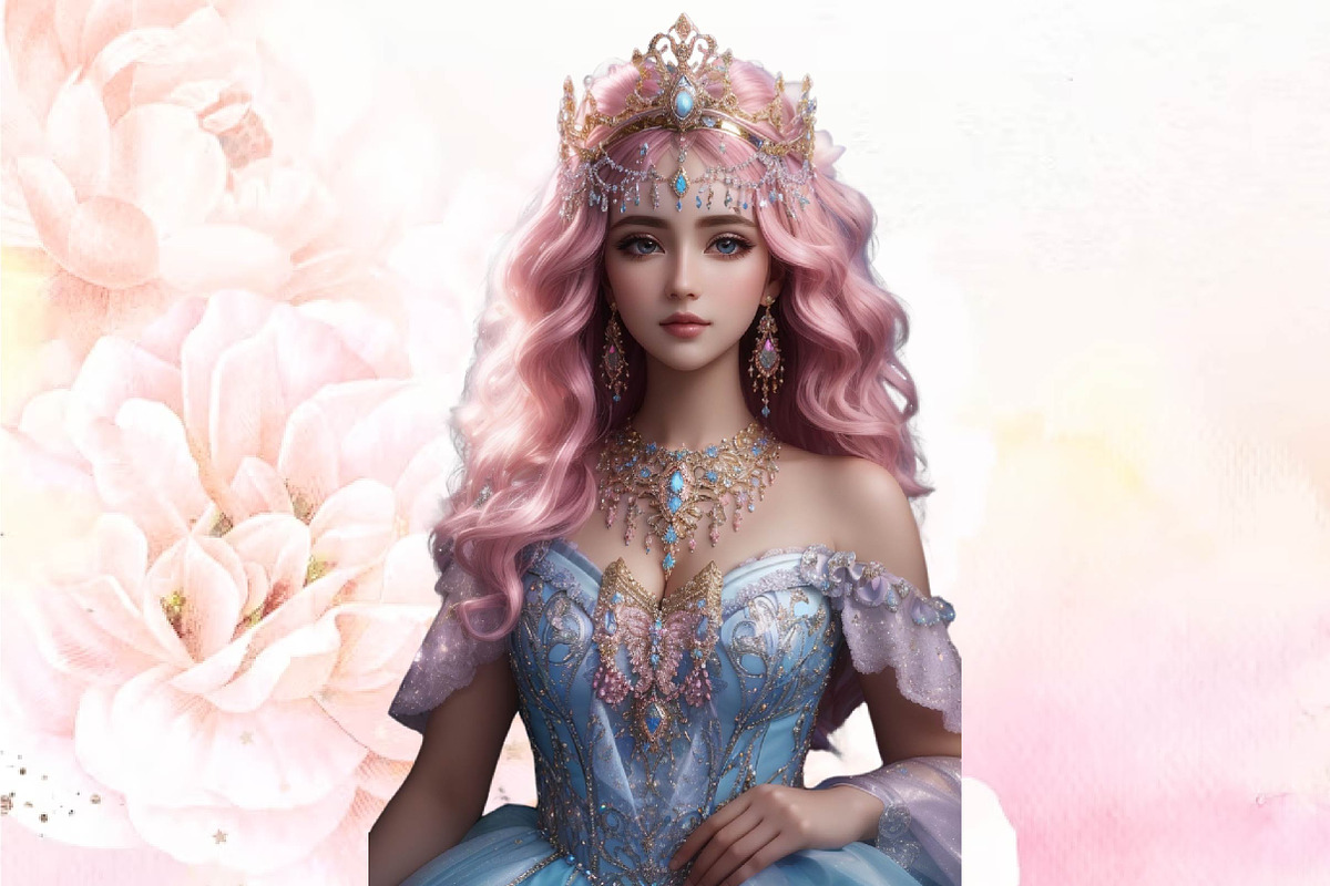 Wotercilor Cute Queen Clipart, a Seasonal Illustration by Craft Nest (Photo 3 of 5)