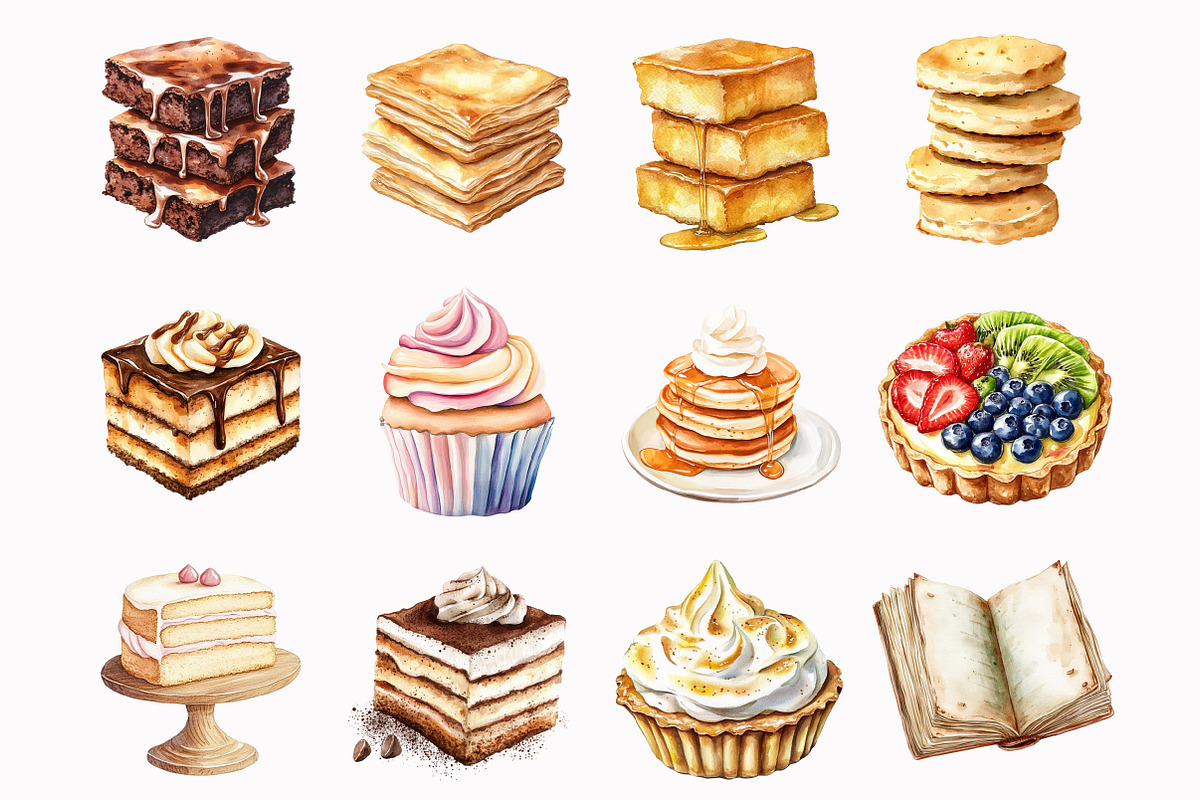 Baked Goods Clipart, an Illustration by Design Market (Photo 3 of 5)