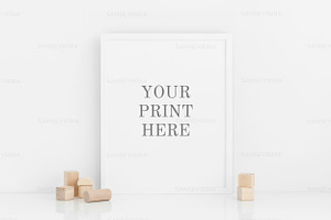 Nursery 8x10 Print Mockup 16x20 4:5