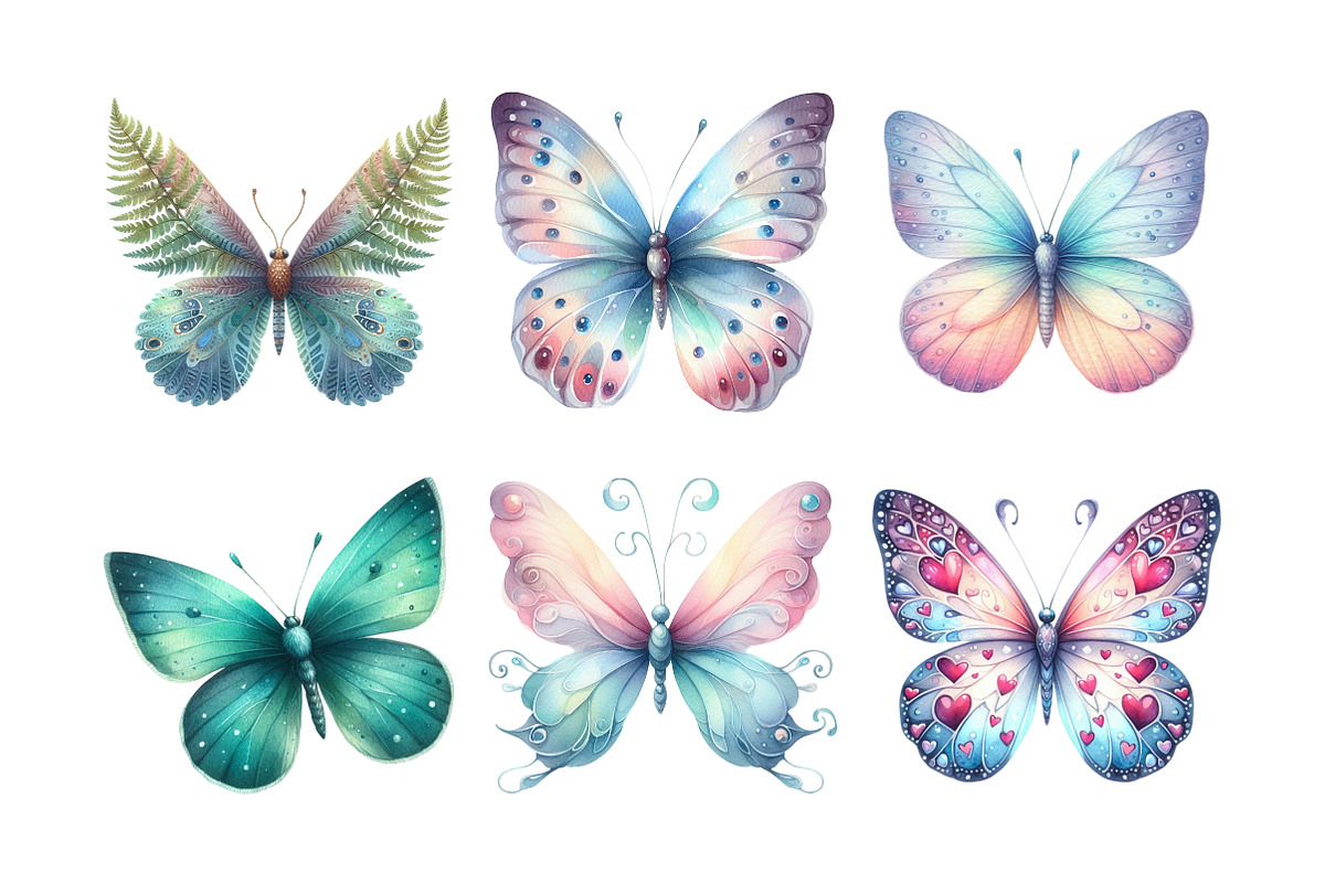 Spring Clipart Butterfly Clipart, an Illustration by Daily.Designs (Photo 2 of 5)