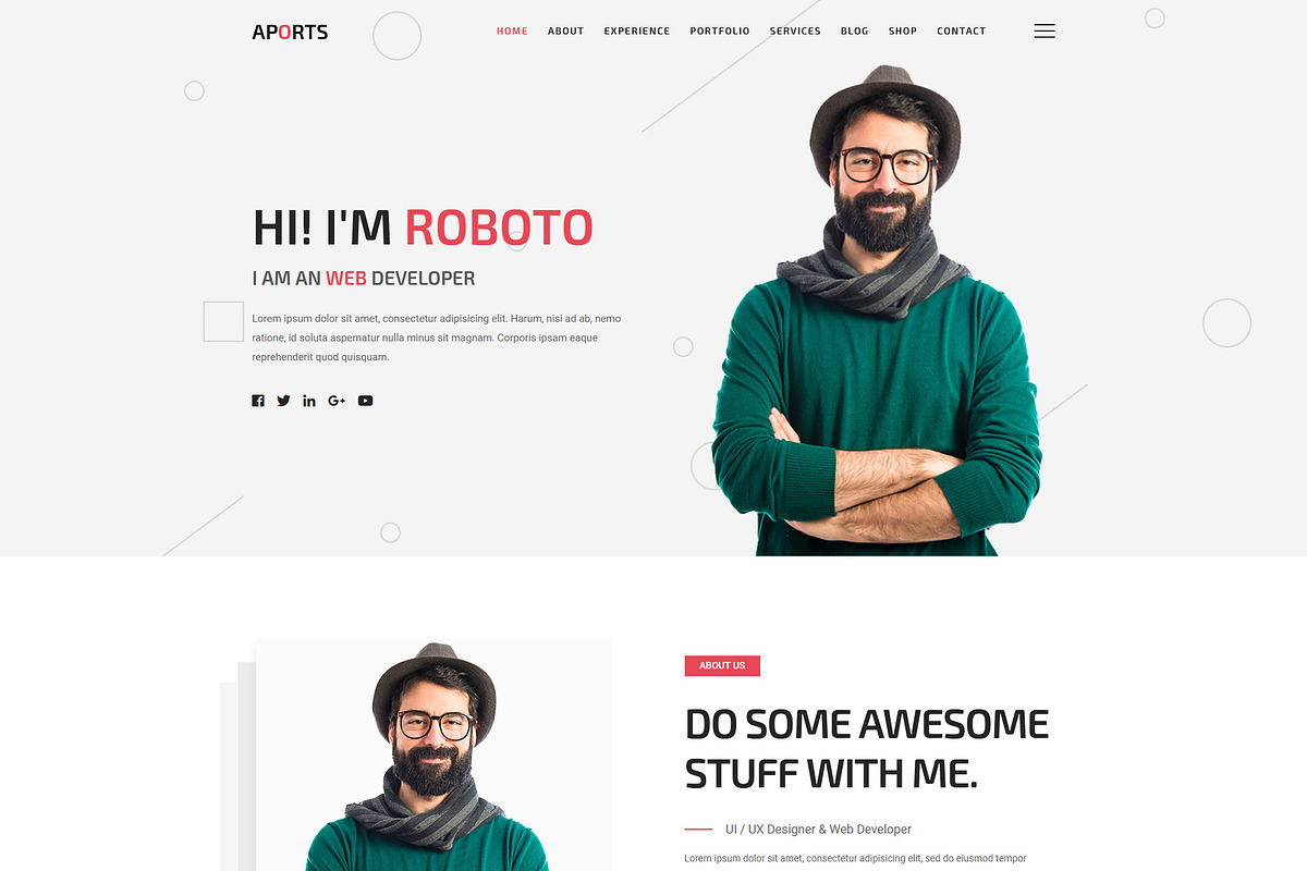 Aports - Portfolio Wordpress Theme, a WordPress Template by Stylextheme