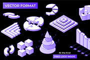 3D Vector Charts, Graphs & Diagram, a Technology Illustration by Abdulrehman58 (Thumbnail 2 of 5)
