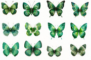 St Patricks Day Butterfly Clipart, an Illustration by Designworld (Thumbnail 4 of 6)