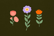 Folk Art Cat, Duck & Flowers, an Animal Illustration by Parisa-Artstudio (Thumbnail 3 of 8)