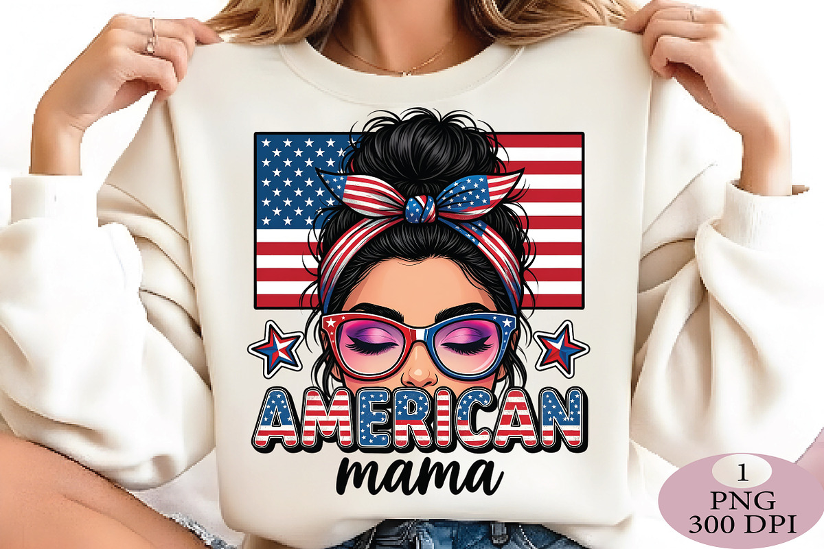 American Mama 4th of July PNG, an Illustration by Daily.Designs (Photo 2 of 5)