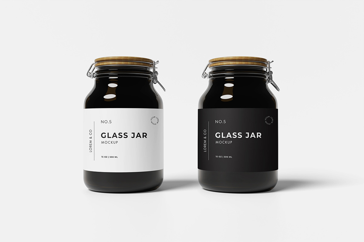 Glass Jar Mockup, a Product Mockup by bimockup (Photo 3 of 6)