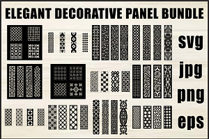 Laser Cut Panel Bundle, an Object Graphic by Designer_Momina