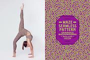 10 Maze Seamless Pattern, a Pattern Graphic by Morand Union (Thumbnail 8 of 22)