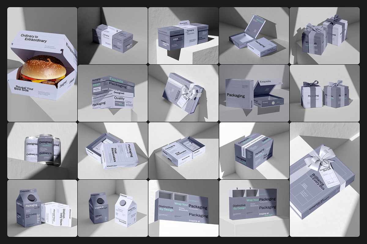 Product Packaging Set Mockup, a Mockup by Arvalamockup (Photo 5 of 12)