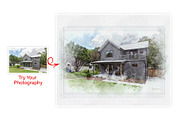 Digital House Painting Art Creator, an Action Add-On by MRI STUDIO (Thumbnail 4 of 29)