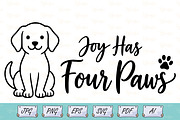 Joy Has Four Paws Dog Line Art, an Object Illustration by Ghagra (Thumbnail 1 of 7)
