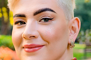Trans woman closeup portirait at urban park, a Person Photo by DanFLCreativo